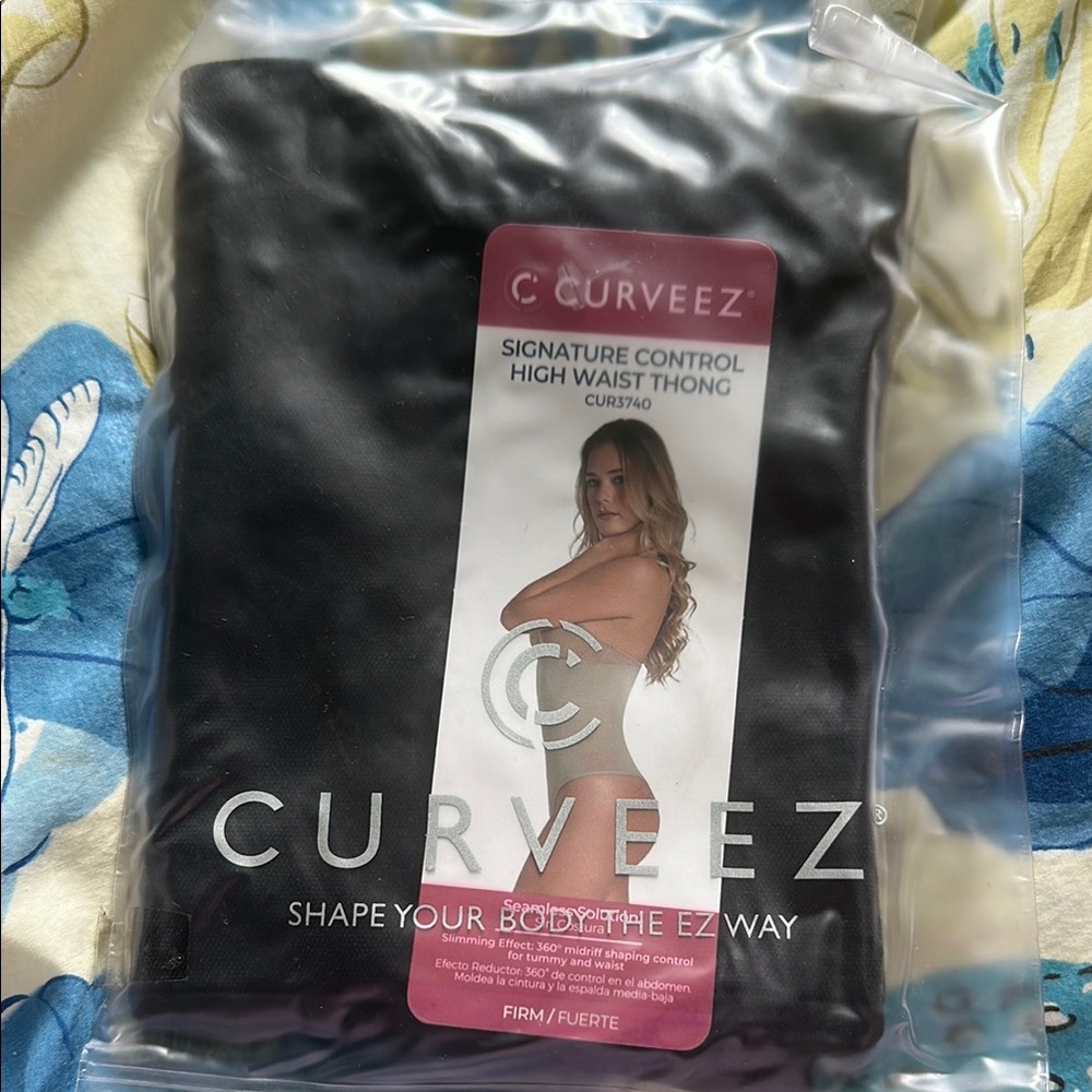 Black High Waist Thong